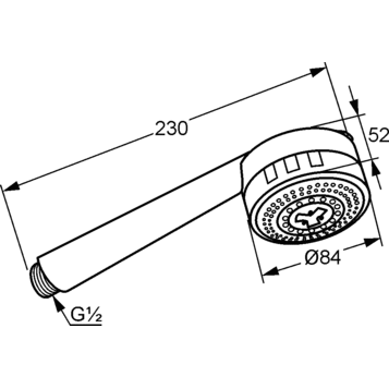 Душевая Лейка Kludi Zenta 6070005-00