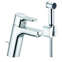 Смеситель Kludi Pure&Easy 372590565 Для Раковины На Одно Отверстие Однорычажный С Донным Клапаном С Биделейкой