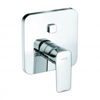 Смеситель Kludi Pure&Style 406590575 Для Ванны И Душа Встраиваемый Внешняя Часть С Автоматическим Переключателем Воды Push&Switch
