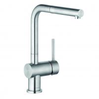 Смеситель Kludi L Steel 45851F877 Для Кухни С Выдвижным Изливом