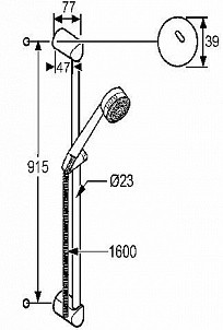 Душевой Гарнитур Kludi Zenta 6084005-00