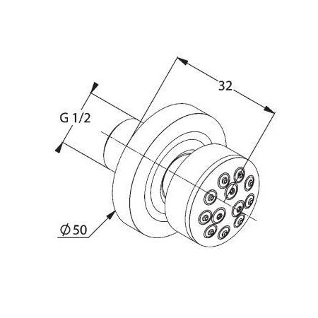 Боковой Душ Kludi Fizz 6708305-00