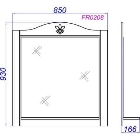 Мебель для ванной Aqwella Franchesca 105