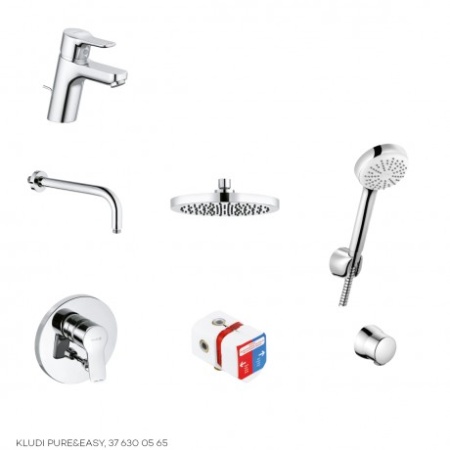 Комплект для душа Kludi PURE&EASY 376300565 7 в 1