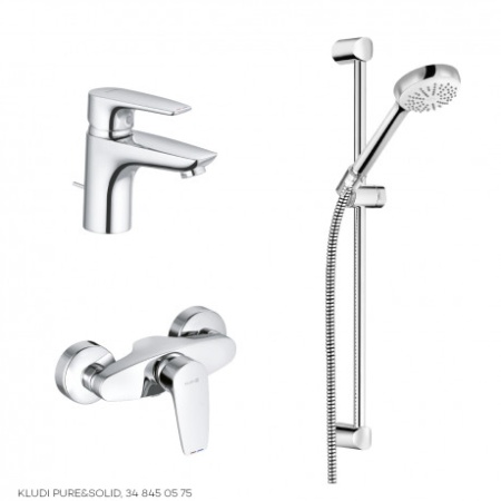 Комплект Для Душа Kludi Pure&Solid 348450575 3 В 1