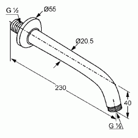 Душевой Кронштейн Kludi Freshline 6235405-00