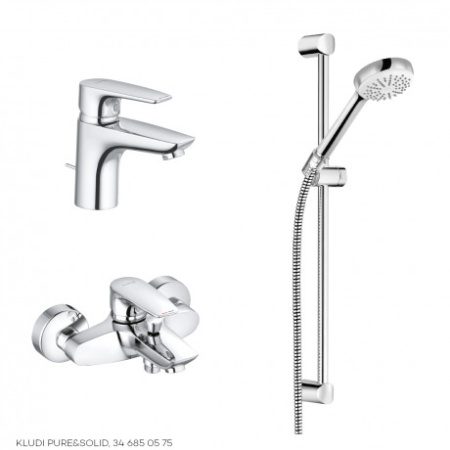 Комплект для ванны Kludi PURE&SOLID 346850575 3 в 1
