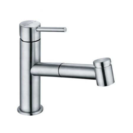 Смеситель Kludi Steel 44851F860 Для Кухни С Выдвижным Изливом