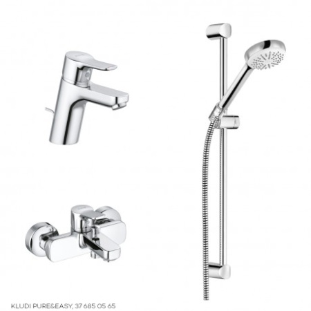 Комплект для ванны Kludi PURE&EASY 376850565 3 в 1