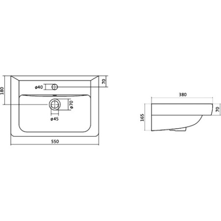 Мебель для ванной Aqwella Аликанте 55 седой дуб